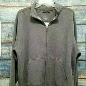LL Bean Mens Large Sweatshirt Full Zip Soft